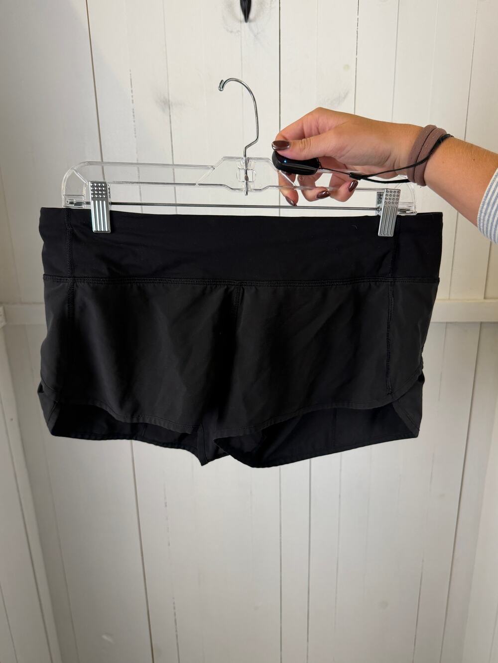Lululemon Black Athletic Shorts Women's Size 8 Excellent